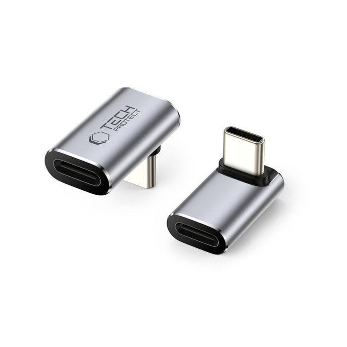Tech-Protect Ultraboost AA02 USB-C Angled Adapter - Gray