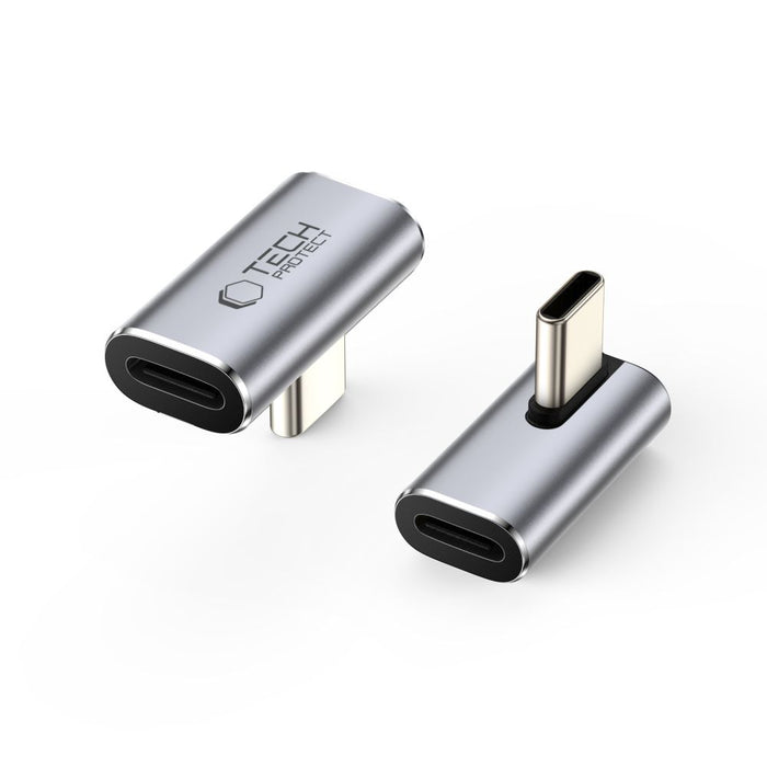 Tech-Protect Ultraboost AA03 USB-C Angled Adapter - Gray