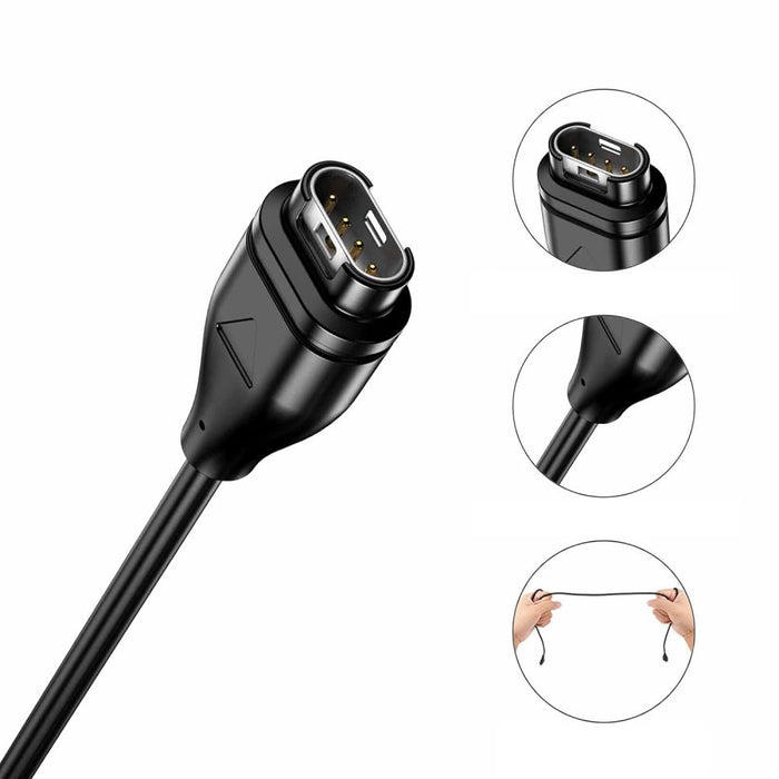Tech-Protect MC04 UltraBoost USB-A Cable for Garmin Watch 1m - Black