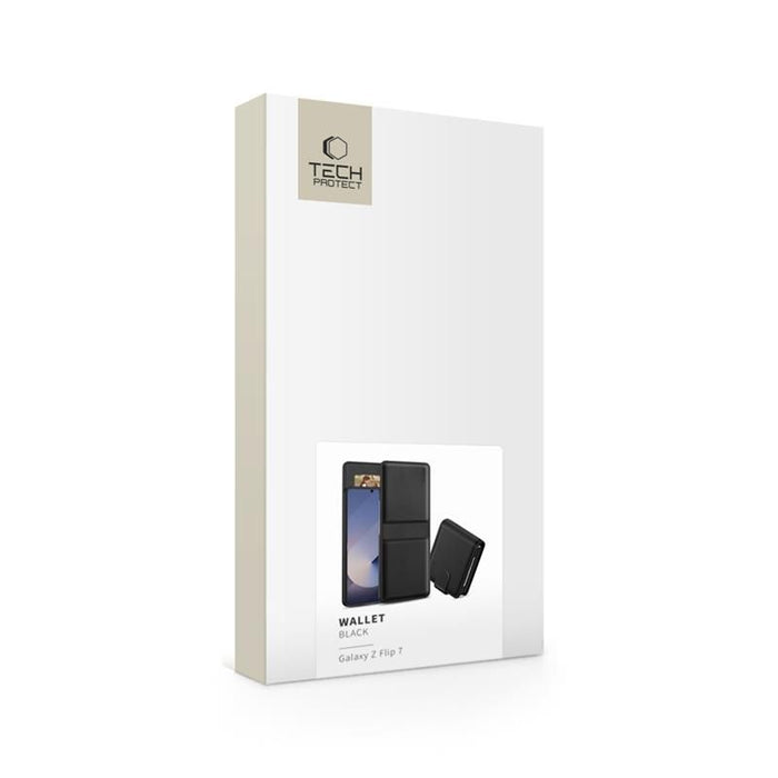 Tech-Protect Wallet Case for Samsung Galaxy Z Flip 7 - Black