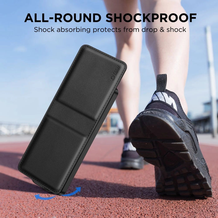 Tech-Protect Wallet Case for Samsung Galaxy Z Flip 7 - Black