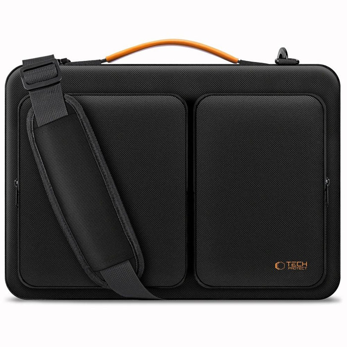 Tech-Protect Defender Bag for 15-16 Laptop - Black and Orange
