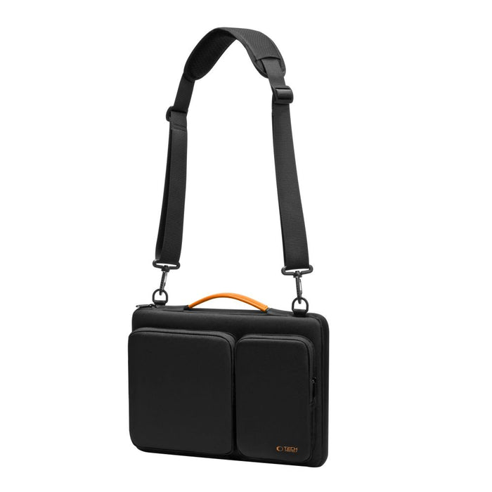 Tech-Protect Defender Bag for Laptop 13-14 - Black and Orange