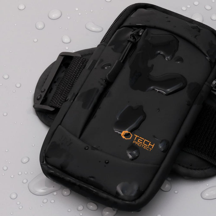 Tech-Protect M6 Universal Sport Armband - Black and Orange