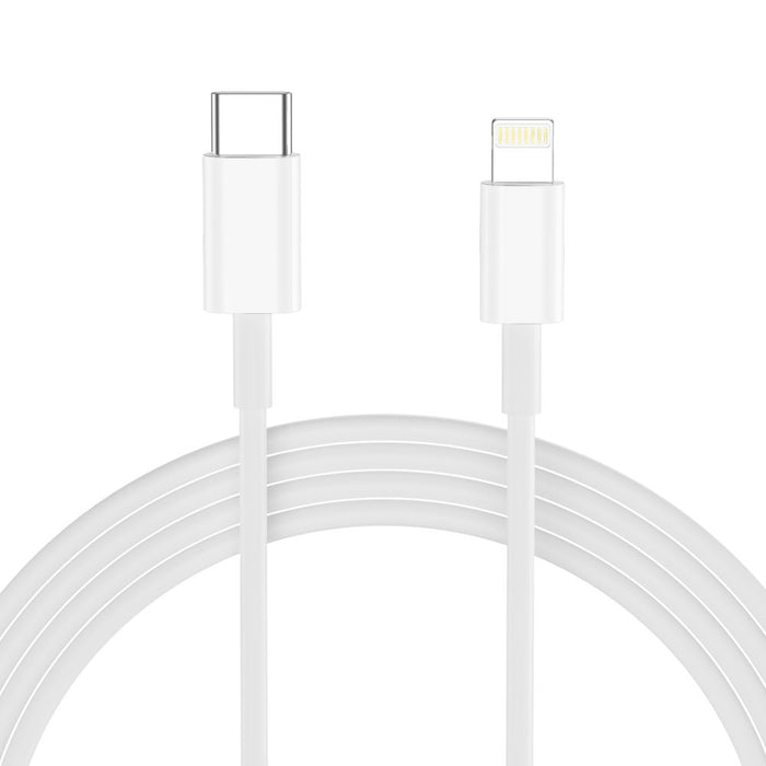 Tech-Protect NCA20 PD 20W QC3.0 USB-A / USB-C Wall Charger + USB-C / Lightning Cable 100cm - White