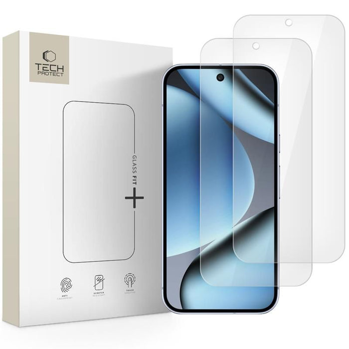 Tech-Protect Glass Fit+ 2-pack tempered glass for Google Pixel 9 Pro XL / 10 Pro XL - transparent