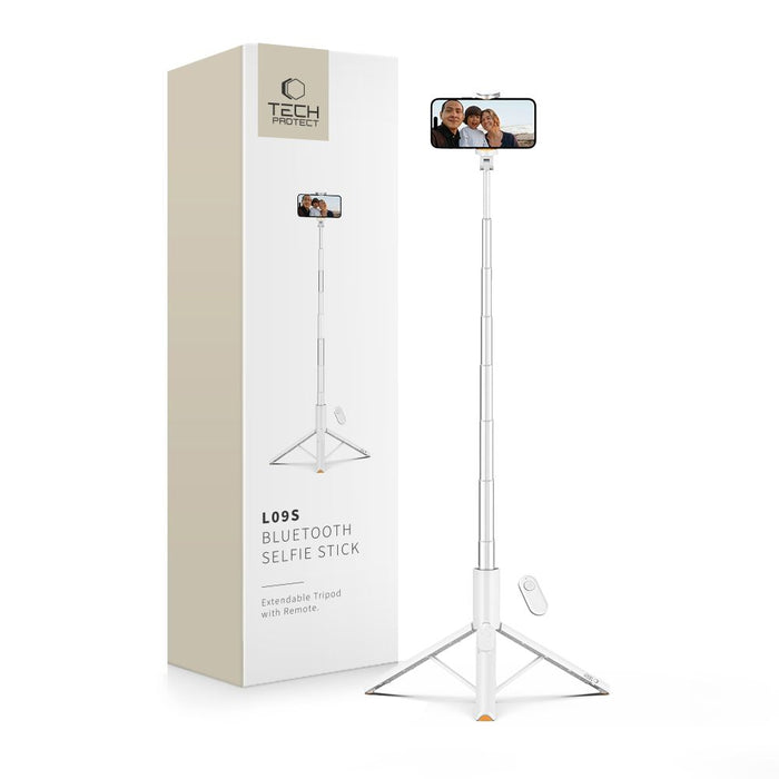 Selfie Stick Tech-Protect L09S with Tripod - White