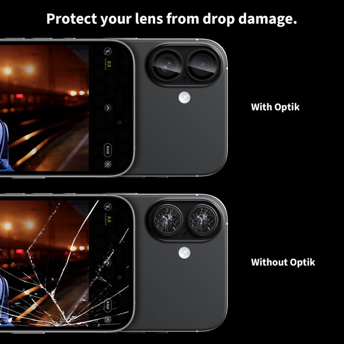 Tech-Protect Camring Fit+ Camera Cover for iPhone 17 - Clear