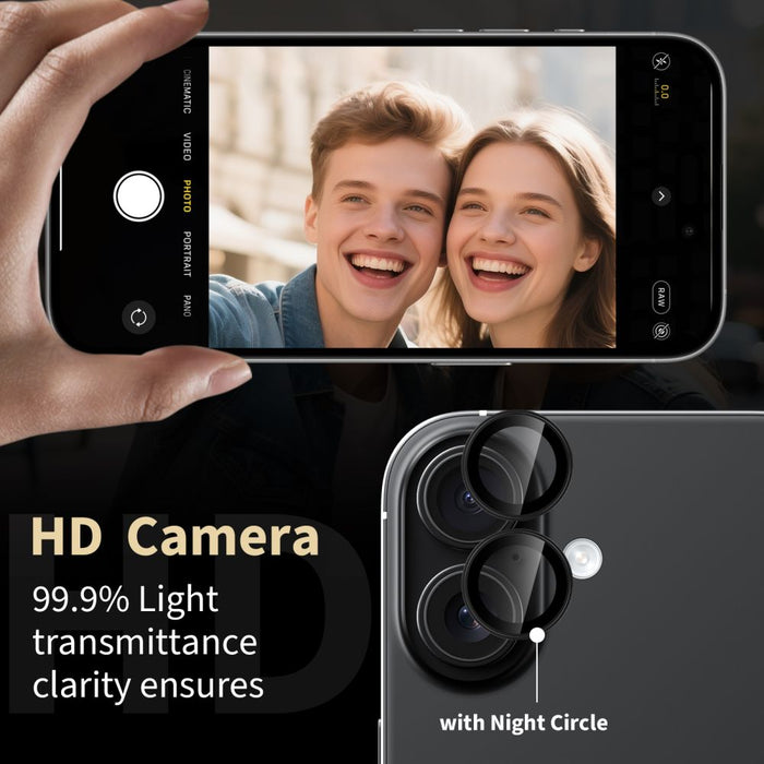 Tech-Protect Camring Fit+ Camera Cover for iPhone 17 - Clear