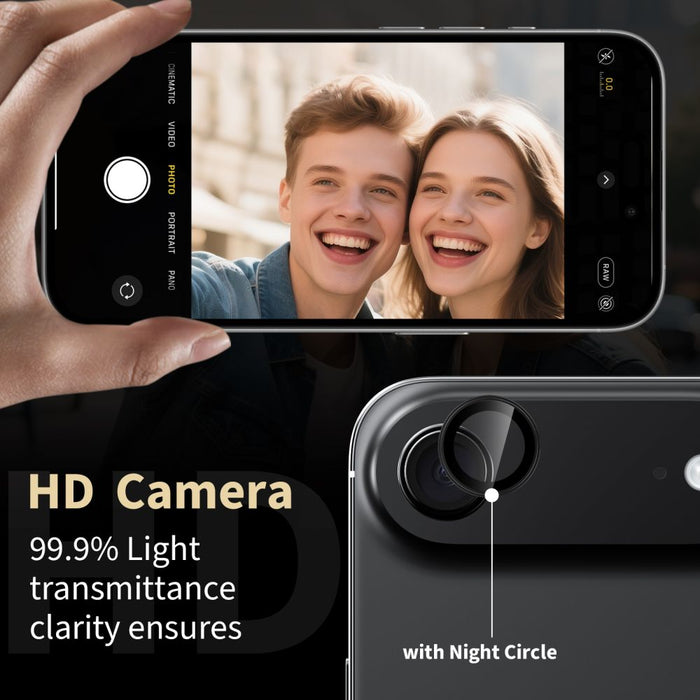Tech-Protect Camring Fit+ Camera Cover for iPhone 17 Air - Clear