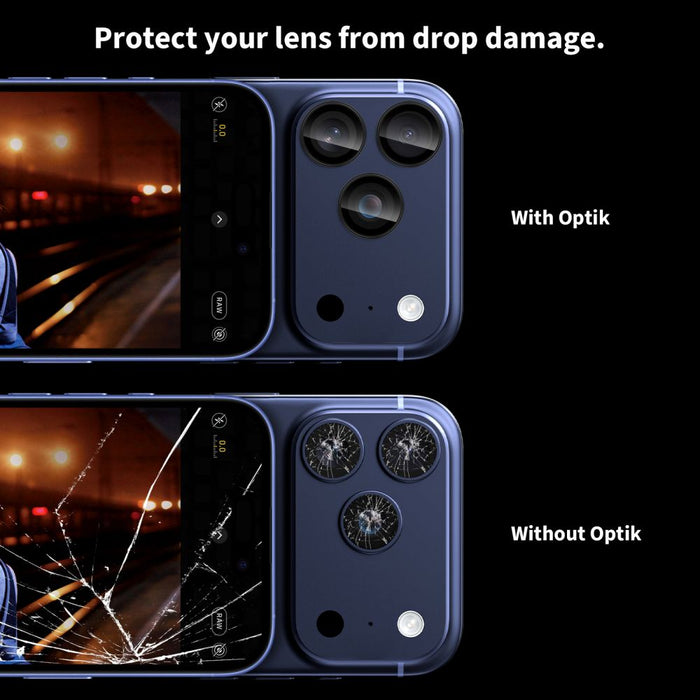 Tech-Protect Camring Fit+ Camera Cover for iPhone 14 Pro / Max / 15 Pro / Max / 16 Pro / Max / 17 Pro / Max - Clear