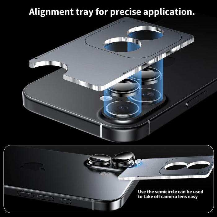 Tech-Protect Camring Fit+ Camera Cover for iPhone 17 - Black