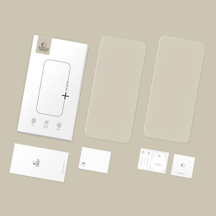 Tech-Protect Glass Fit+ 2-pack tempered glass for iPhone 16 Pro Max / 17 Pro Max - transparent