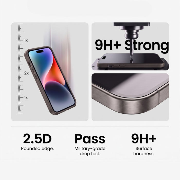 Tech-Protect Glass Fit+ 2-pack tempered glass for iPhone 16 Pro Max / 17 Pro Max - transparent