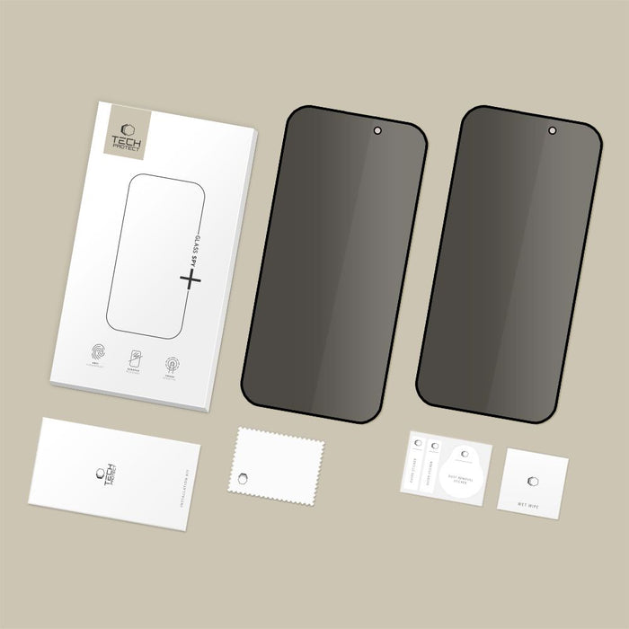 Tech-Protect Glass Spy+ 2-pack privacy glass for iPhone 16 Pro / 17 / 17 Pro