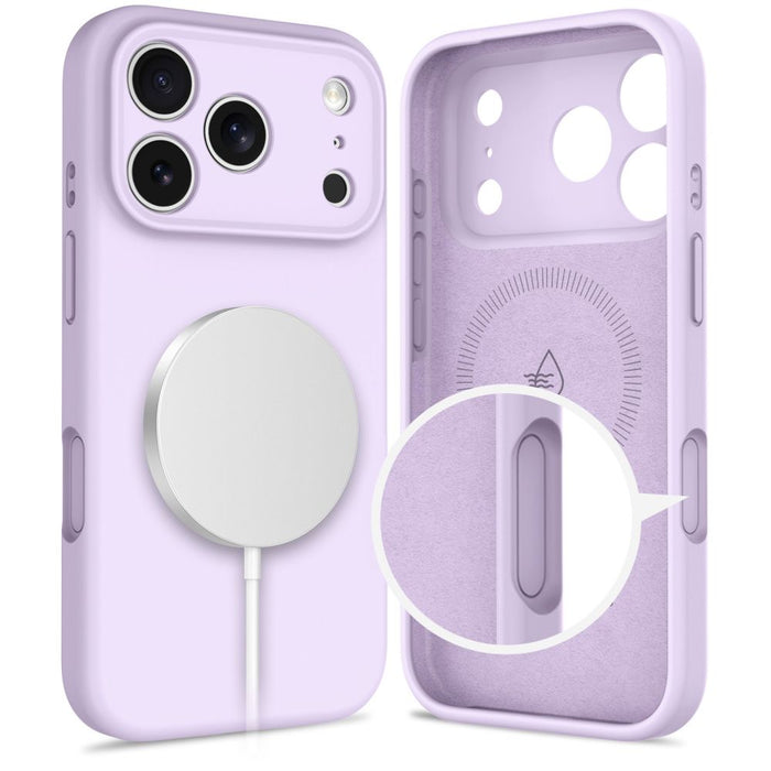 Tech-Protect Silicone MagSafe Case for iPhone 17 Pro - Purple