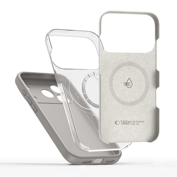 Tech-Protect Silicone MagSafe Case for iPhone 17 Pro Max - Gray