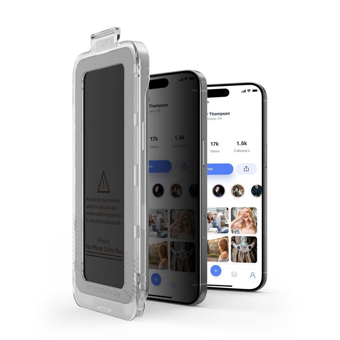 Tech-Protect Quick Set Spy+ Privacy Glass 2-pack for iPhone 14 Pro
