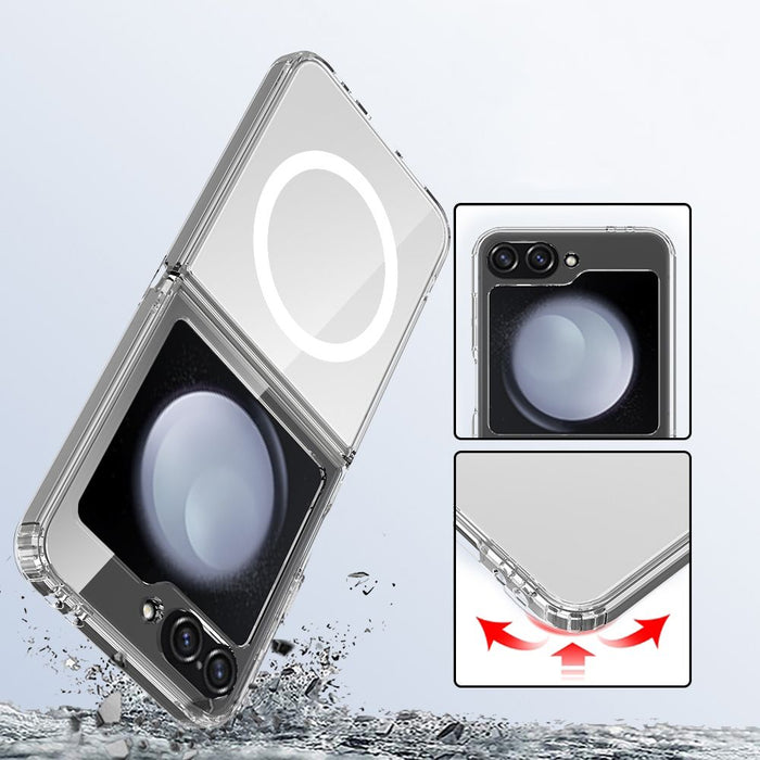 Tech-Protect FlexAir Hybrid MagSafe Case for Samsung Galaxy Z Flip 6 / 7 FE - Transparent
