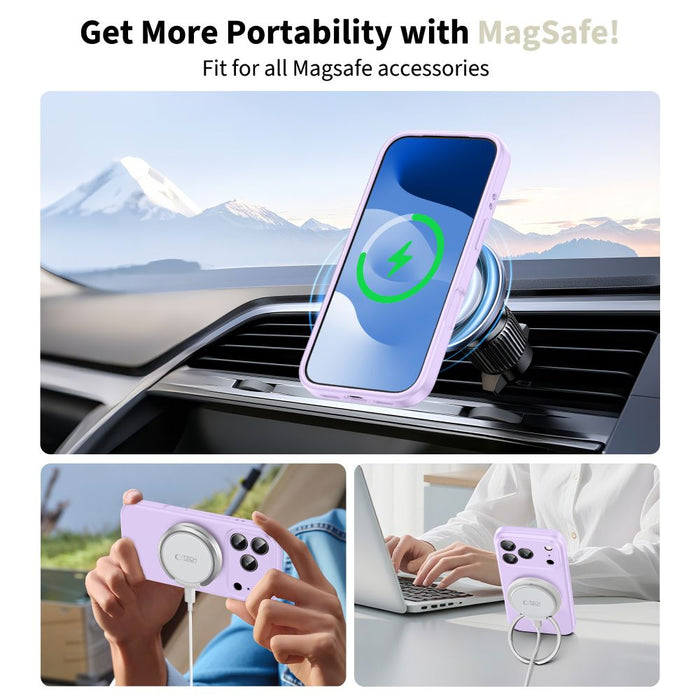 Tech-Protect Silicone MagSafe Case for iPhone 17 Pro Max - Purple