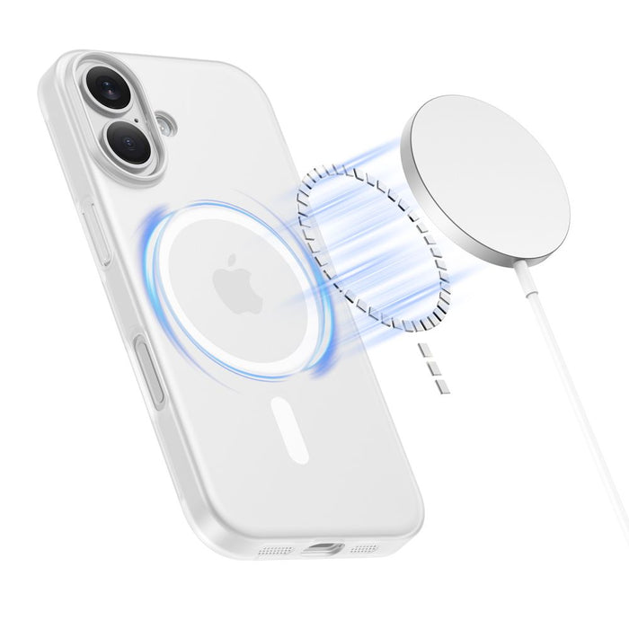 Tech-Protect MagSlim MagSafe case for iPhone 17 - matte white