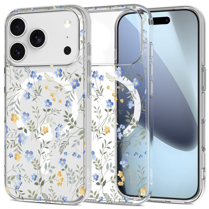 Tech-Protect FlexAir MagSafe Case for iPhone 17 Pro Max - Daisies with Leaves