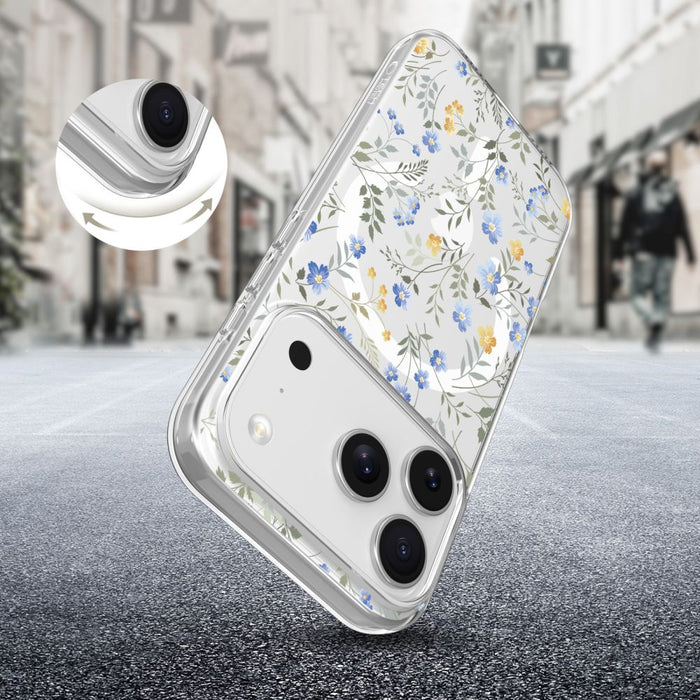 Tech-Protect FlexAir MagSafe Case for iPhone 17 Pro Max - Daisies with Leaves