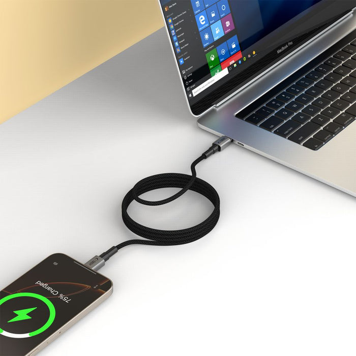 Tech-Protect Ultraboost DNA MagTwist USB-C PD Cable 100W / 5A 100 cm - Gray