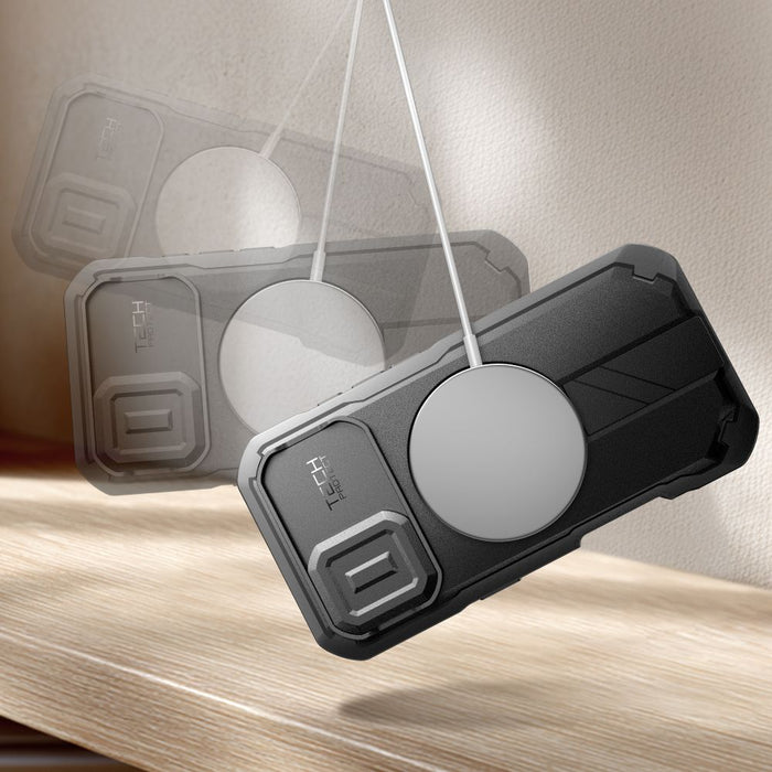 Tech-Protect Kevlar MagSafe case for iPhone 17 - black