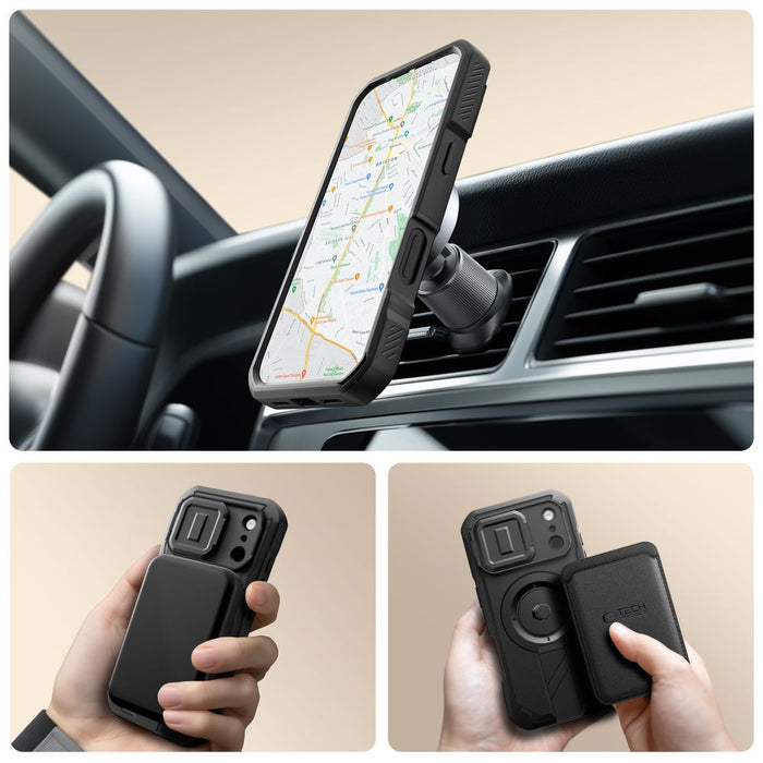 Tech-Protect Kevlar MagSafe Case for iPhone 17 Pro Max - Black