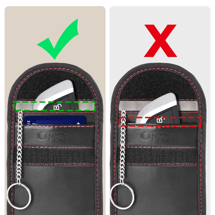 Tech-Protect KLR100 RFID Case - Black and Red