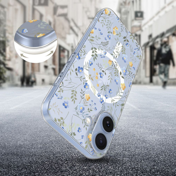 Tech-Protect FlexAir MagSafe Case for iPhone 17 - Daisies with Leaves