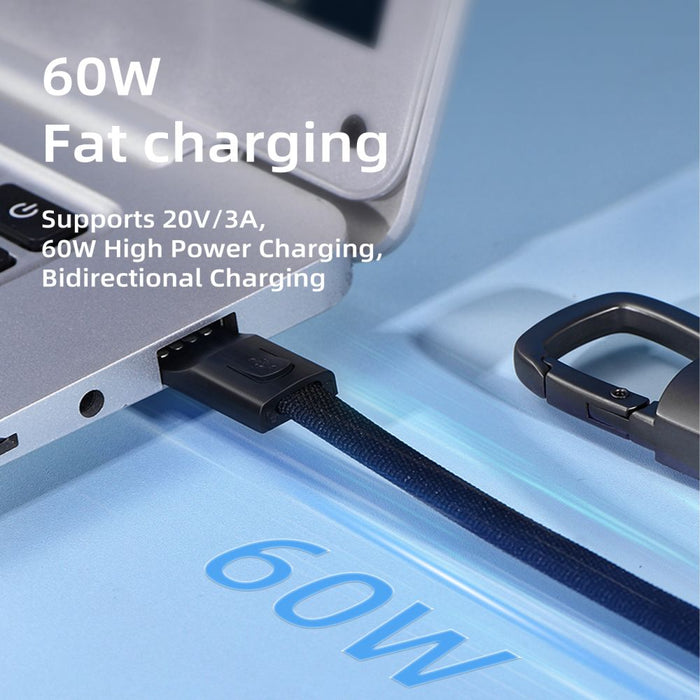 Tech-Protect Ultraboost DNA Cable with Keychain USB-C PD 60W / 3A - Gray