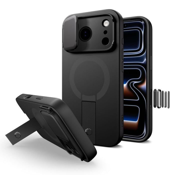 Tech-Protect Kevlar Aura MagSafe Case for iPhone 17 Pro Max - Black