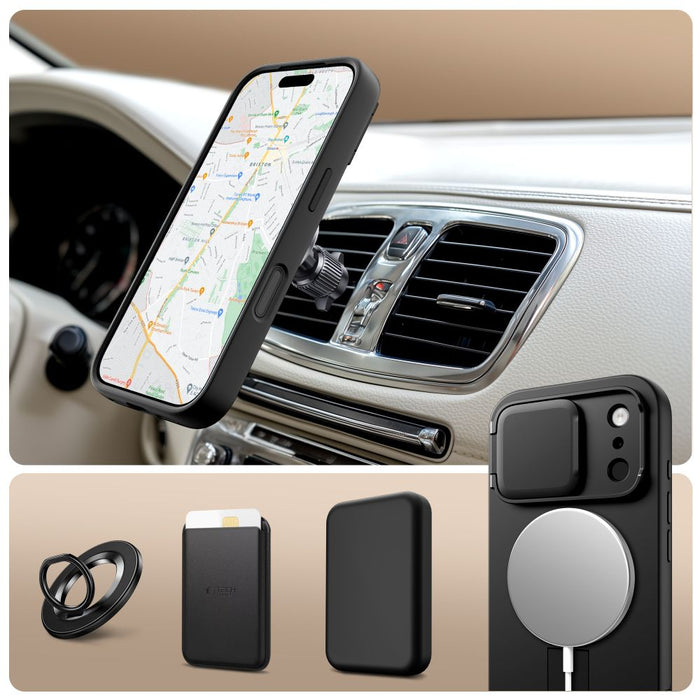 Tech-Protect Kevlar Aura MagSafe Case for iPhone 17 Pro Max - Black