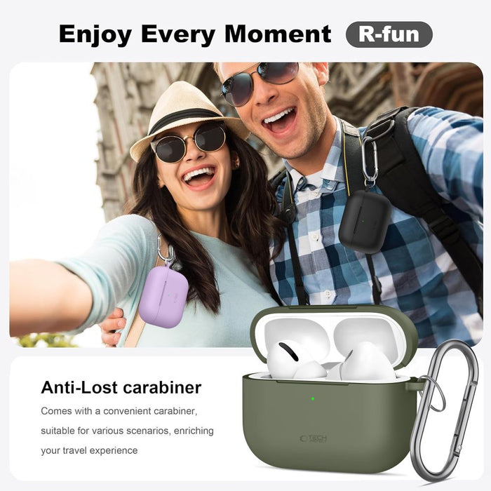 Tech-Protect Silicone Hook Case for AirPods Pro - Blue