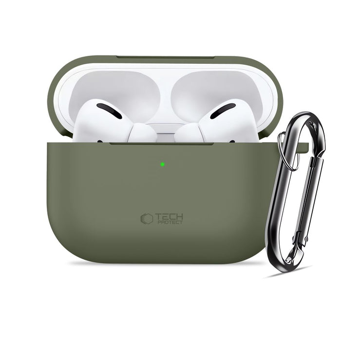 Tech-Protect Silicone Hook Case for AirPods Pro - Olive