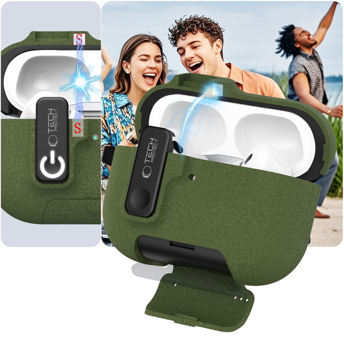 Tech-Protect Slim Hook Case for AirPods Pro 3 - Green