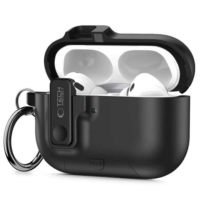Tech-Protect Slim Hook Case for AirPods Pro 3 - Black