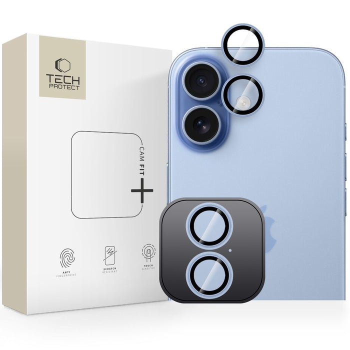 Tech-Protect Camring Fit+ Camera Cover for iPhone 17 - Blue