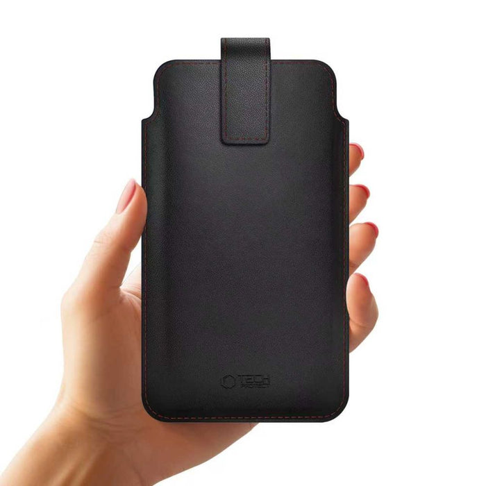 Tech-Protect SM65 case for 6.0-6.9" smartphones - black and red