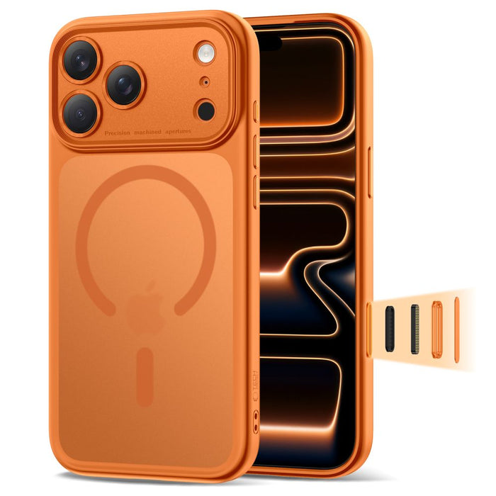 Tech-Protect Magpeak MagSafe CC Case for iPhone 17 Pro - Orange