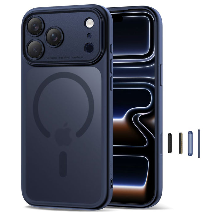 Tech-Protect Magpeak Magsafe CC Case for iPhone 17 Pro Max - Matte Navy Blue