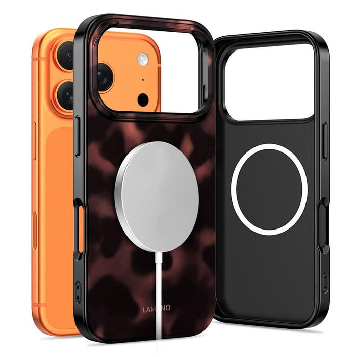 Tech-Protect Lamano MagSafe Case for iPhone 17 Pro Max - Black and Red
