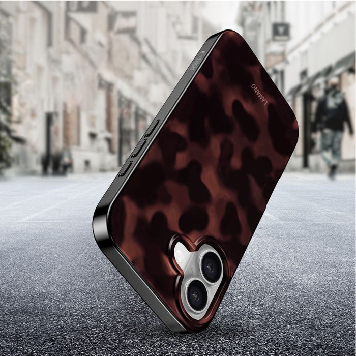 Tech-Protect Lamano MagSafe case for iPhone 16 - black and red