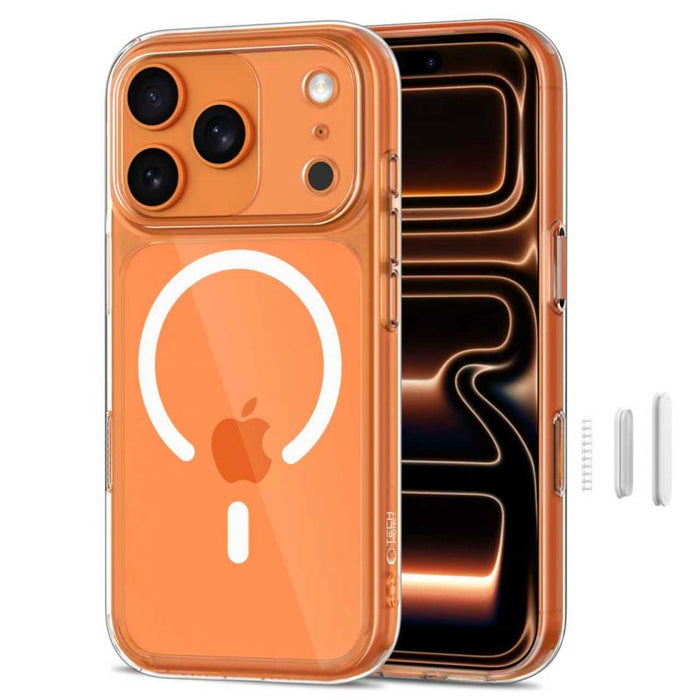 Tech-Protect Magpeak Magsafe CC Case for iPhone 17 Pro Max - Clear