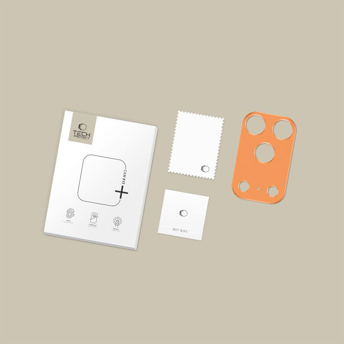 Tech-Protect Camalloy Fit+ Camera Cover for iPhone 17 Pro - Orange