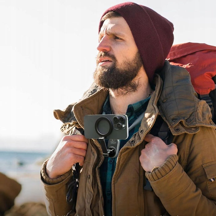 Tech-Protect AC200 Magnetic MagSafe Mount for Phone, GoPro, DJI - Gray
