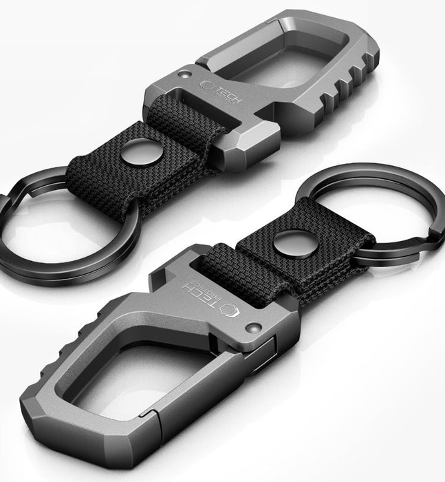 Tech-Protect Slidelock Keychain - Black and Gray