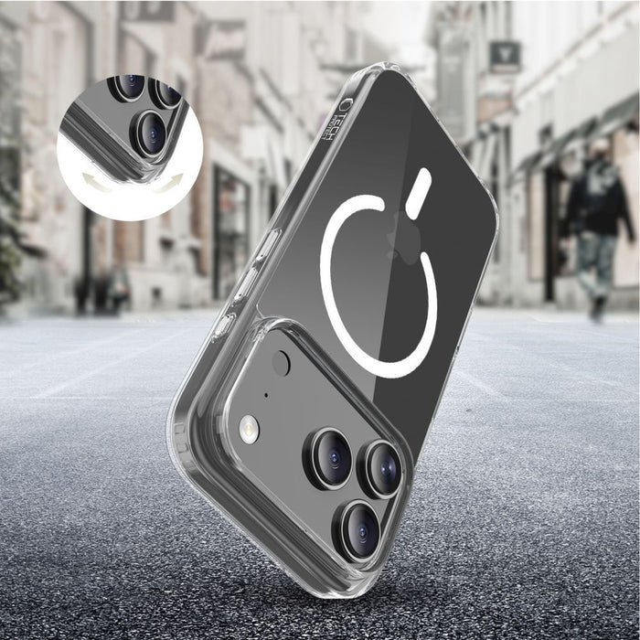 Tech-Protect Flexair Hybrid CC MagSafe Case for iPhone 17 Pro - Clear